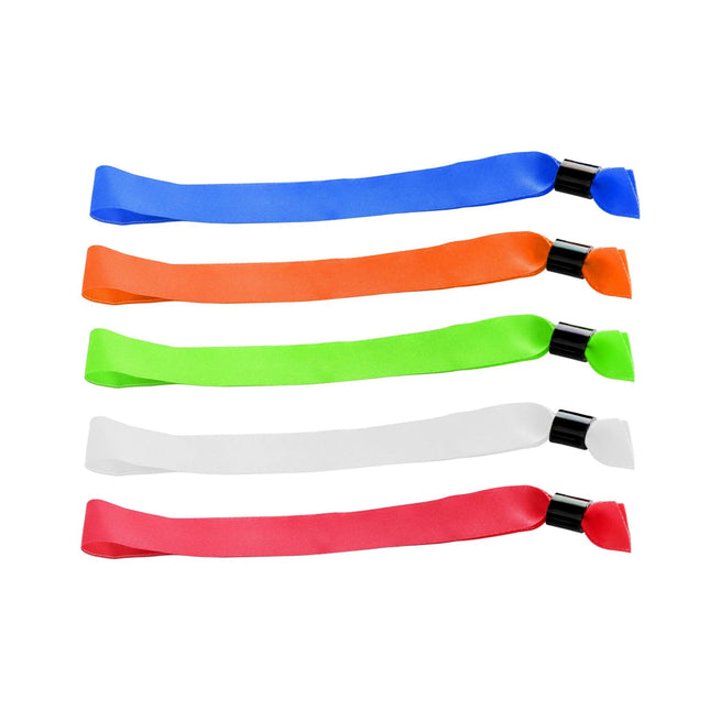 Pulseras de tela mezcla de 5 colores - 100 unidades