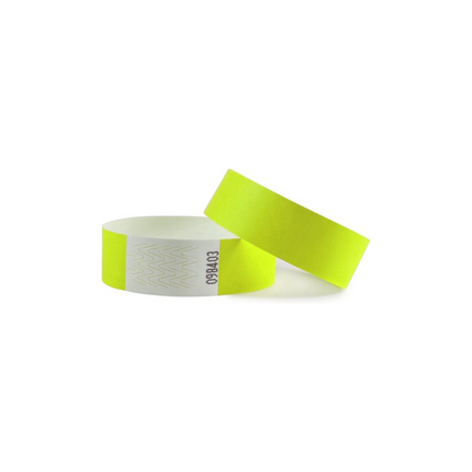 Pulseras de Tyvek sin diseño - 100 unidades