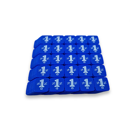 Fichas de plástico reciclado para festivales rompibles - 1000 unidades