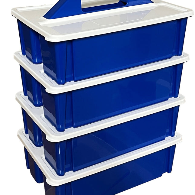 Caja de almacenamiento apilable con tapa para 2000 fichas