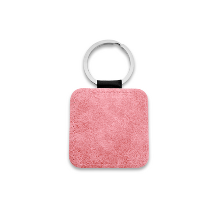 Llavero cuadrado de cuero 50x50mm - Por unidad