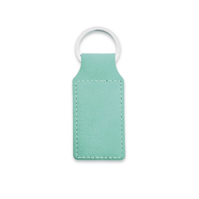 Llavero rectangular de cuero 33x70mm - Por unidad
