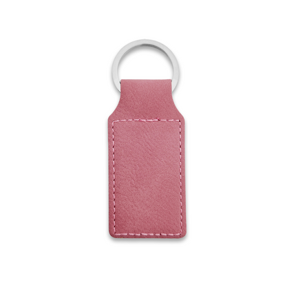 Llavero rectangular de cuero 33x70mm - Por unidad