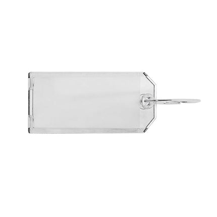 Etiqueta para llaves de metacrilato 75x31 mm - ventana por ambos lados