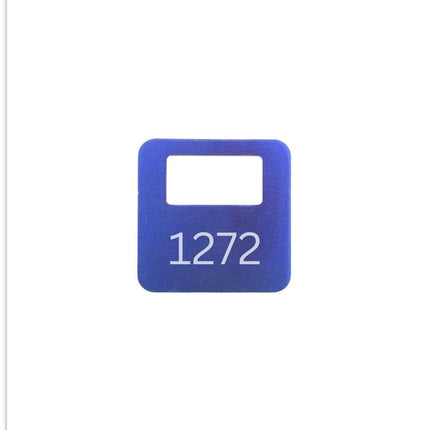 Fichas para guardarropa de aluminio Allox de color 35 x 35 mm