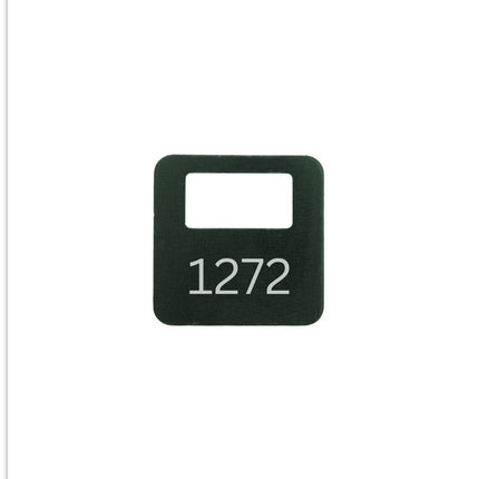 Fichas para guardarropa de aluminio Allox de color 35 x 35 mm