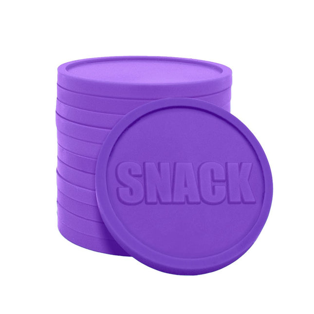 Fichas de plástico en relieve de snack Ø29 mm - 250 unidades