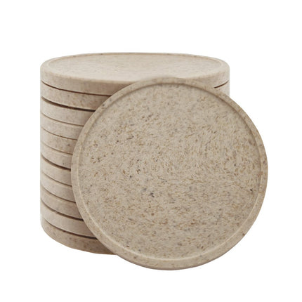 Fichas en fibra de madera personalizadas Ø35 mm - 100 unidades