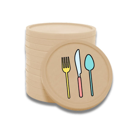 Fichas de plastico cubiertos en color Ø29 mm - 100 unidades