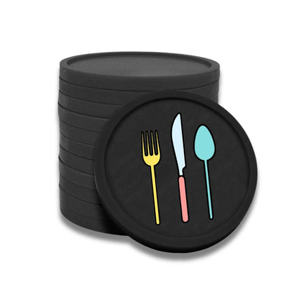 Fichas de plastico cubiertos en color Ø29 mm - 100 unidades