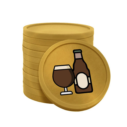 Fichas de plastico cerveza especial Ø29 mm - 100 unidades