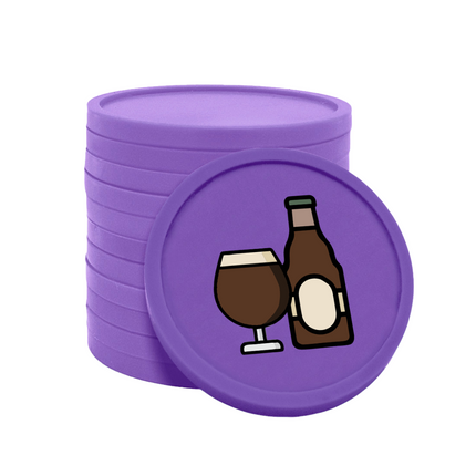 Fichas de plastico cerveza especial Ø29 mm - 100 unidades