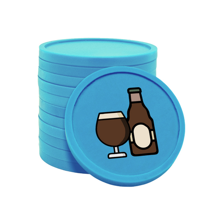 Fichas de plastico cerveza especial Ø29 mm - 100 unidades
