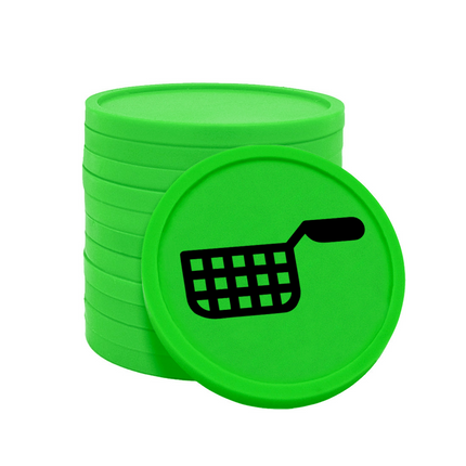 Fichas de plastico freidora Ø29 mm - 100 unidades