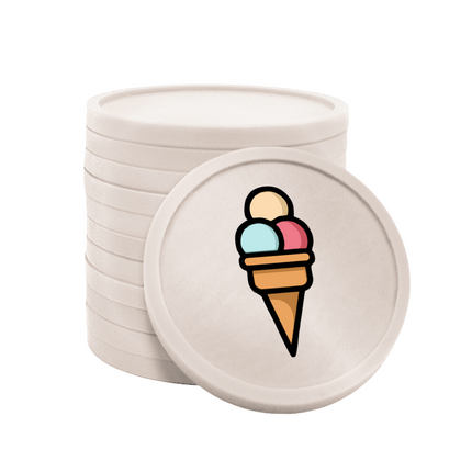 Fichas de plastico helado sorbet Ø29mm - 100 unidades