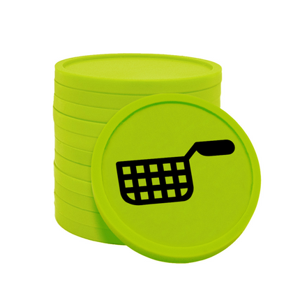 Fichas de plastico freidora Ø29 mm - 100 unidades