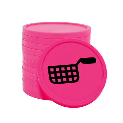 Fichas de plastico freidora Ø29 mm - 100 unidades