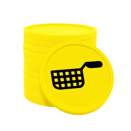 Fichas de plastico freidora Ø29 mm - 100 unidades