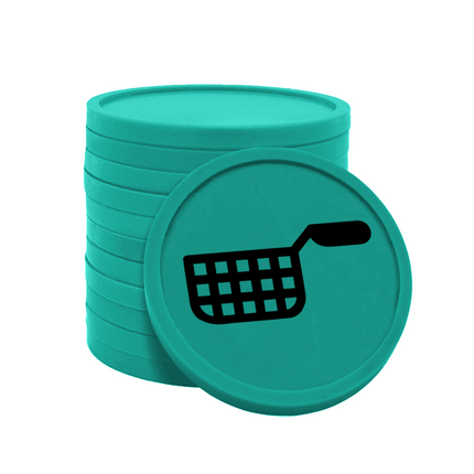 Fichas de plastico freidora Ø29 mm - 100 unidades