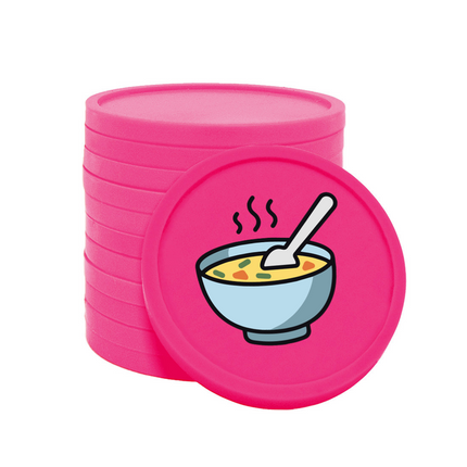 Fichas de plastico sopa Ø29mm - 100 unidades