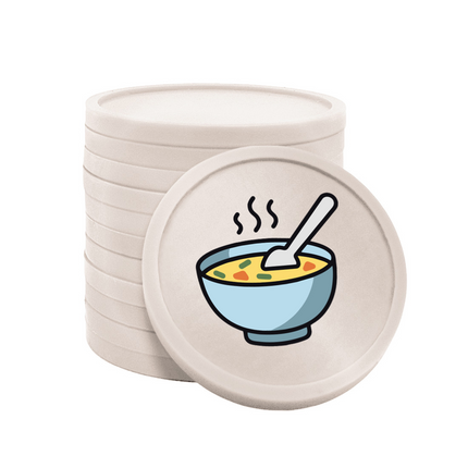 Fichas de plastico sopa Ø29mm - 100 unidades