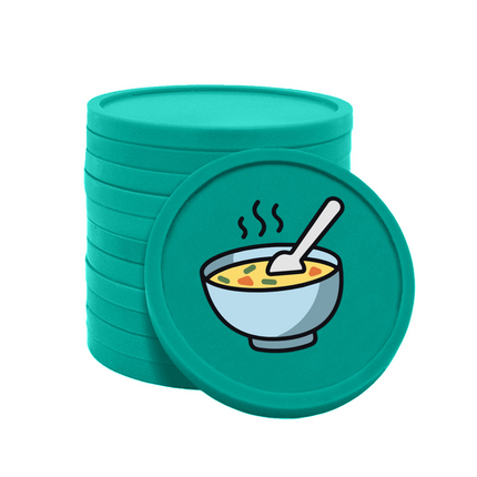 Fichas de plastico sopa Ø29mm - 100 unidades