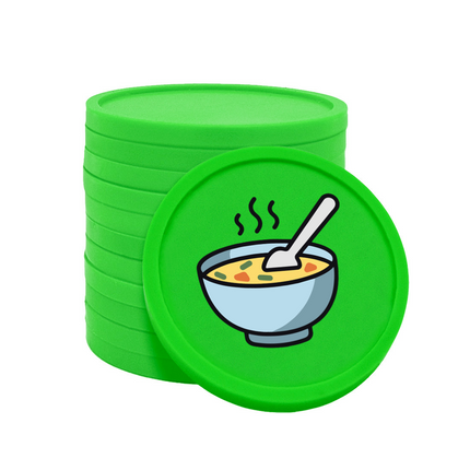 Fichas de plastico sopa Ø29mm - 100 unidades