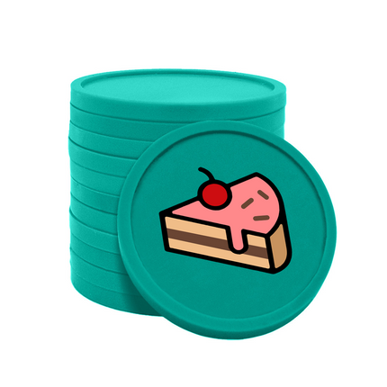 fichas de plastico pasteleria Ø29 mm - 100 unidades