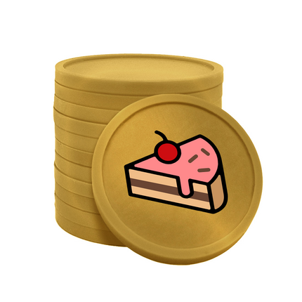 fichas de plastico pasteleria Ø29 mm - 100 unidades