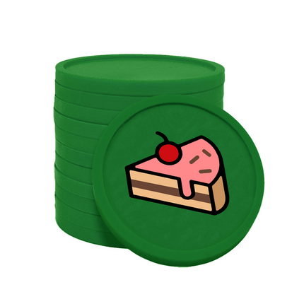 fichas de plastico pasteleria Ø29 mm - 100 unidades