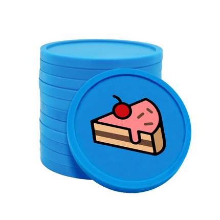 fichas de plastico pasteleria Ø29 mm - 100 unidades