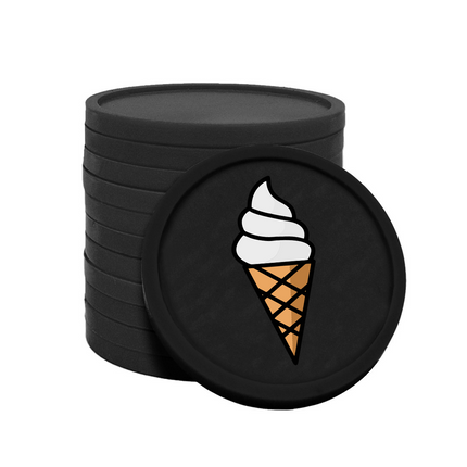 Fichas de plastico helado soft Ø29mm - 100 unidades