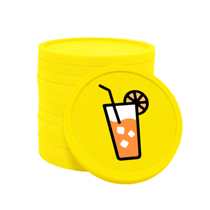 Fichas de plastico refresco Ø29mm - 100 unidades