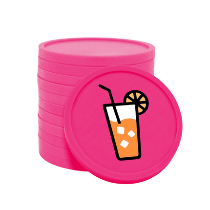 Fichas de plastico refresco Ø29mm - 100 unidades