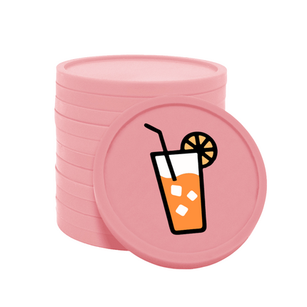 Fichas de plastico refresco Ø29mm - 100 unidades