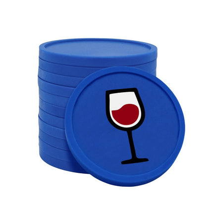 Fichas de plástico copa de vino Ø29 mm - 100 unidades