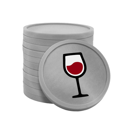 Fichas de plástico copa de vino Ø29 mm - 100 unidades