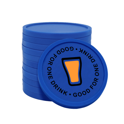 Fichas de plastico Good for one drink Ø29 mm - 100 unidades
