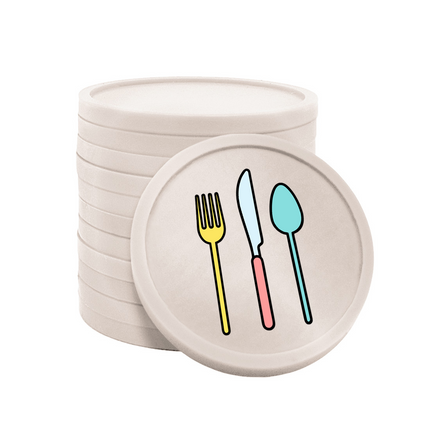 Fichas de plastico cubiertos en color Ø29 mm - 100 unidades