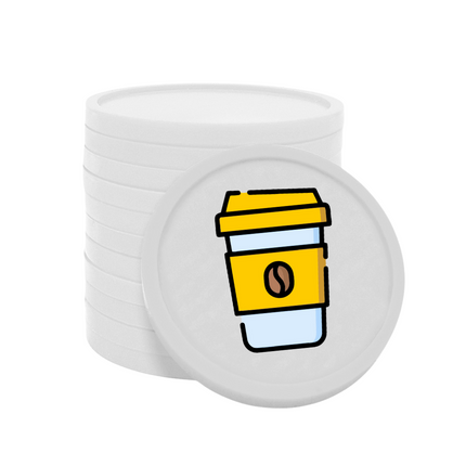 Fichas de plastico café para llevar Ø29 mm - 100 unidades