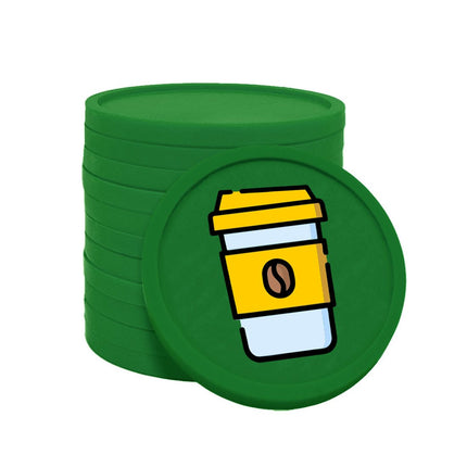 Fichas de plastico café para llevar Ø29 mm - 100 unidades