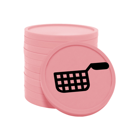 Fichas de plastico freidora Ø29 mm - 100 unidades