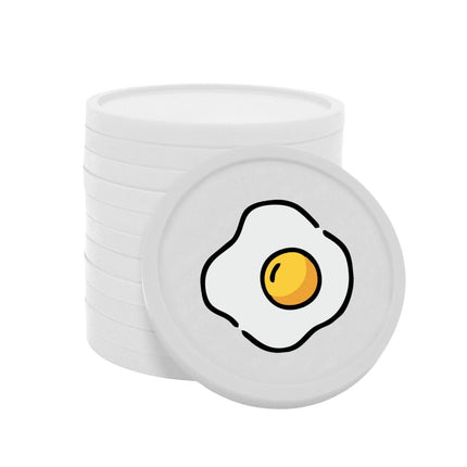 Fichas de plastico huevo frito Ø29 mm - 100 unidades