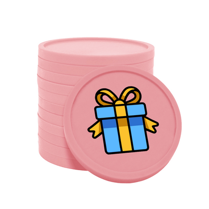 Fichas de plastico regalo Ø29 mm - 100 unidades