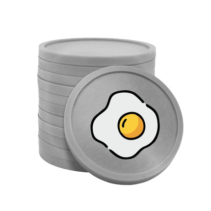 Fichas de plastico huevo frito Ø29 mm - 100 unidades