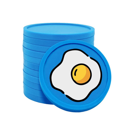 Fichas de plastico huevo frito Ø29 mm - 100 unidades