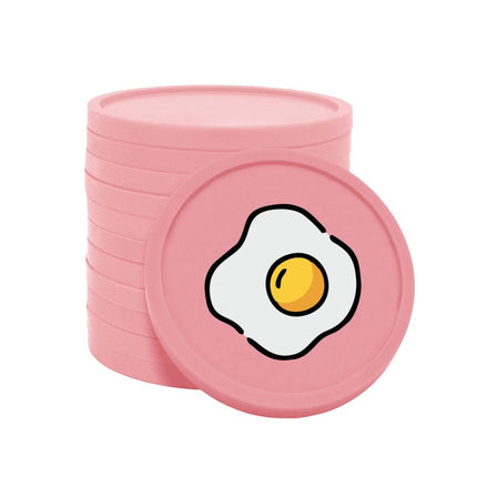 Fichas de plastico huevo frito Ø29 mm - 100 unidades