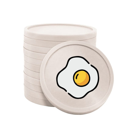 Fichas de plastico huevo frito Ø29 mm - 100 unidades