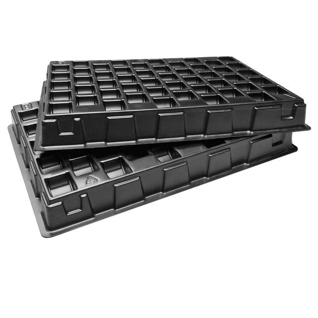 Bandeja de almacenamiento de plástico para 500 fichas – Ø 23-29 mm