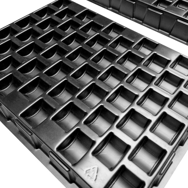 Bandeja de almacenamiento de plástico para 500 fichas – Ø 23-29 mm